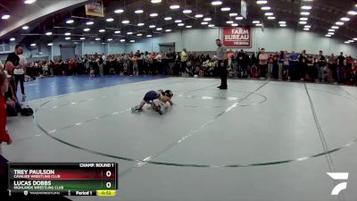 56 lbs Cons. Round 4 - Lucas Dobbs, Highlands Wrestling Club vs Trey Paulson, Cavalier Wrestling Club