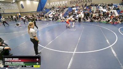 160 lbs 1st Place Match - Steele Woodward, Sanderson Wrestling Academy vs Seldon Jenks, Uintah Jr High Wrestling