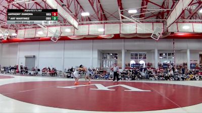 133 lbs Cons. Semi - Art Martinez, Case Western Reserve vs Anthony Zamora, Wheaton (il)