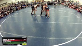 160 lbs Round 4 (6 Team) - Matt Watts, Utah vs Brody Desjarlais, North Dakota 2