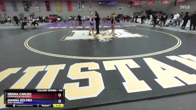 110 lbs Champ. Round 2 - Sienna Caruso, Lindenwood University vs Dianna Holmes, King University