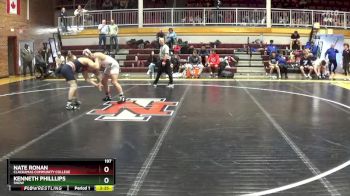 197 lbs 1st Place Match - Nate Ronan, Clackamas Community College vs Kenneth Philllips, Snow