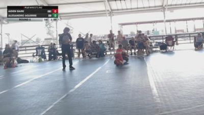 120 lbs Round 5 - Alesandro Aguirre, Modern Warrior vs Aiden Bare, Harrisburg Wrestling Club