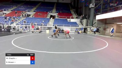 170 lbs Cons 64 #2 - Micah Chaplin, Arizona vs Ryan Brown, New York