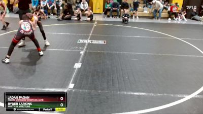 90 lbs Round 1 - Ryder Larkins, Ninety Six Wrestling vs Jadan Pagan, Mighty Warriors Wrestling Acad