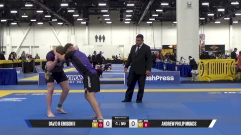 DAVID R EMISON II vs ANDREW PHILIP MUNDS 2025 World IBJJF Jiu-Jitsu No-Gi Championship