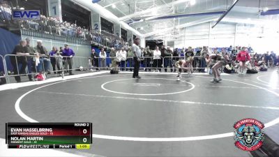 92 lbs Round 2 (4 Team) - Evan Hasselbring, East Kansas Eagles Gold vs Nolan Martin, Midwest Gold