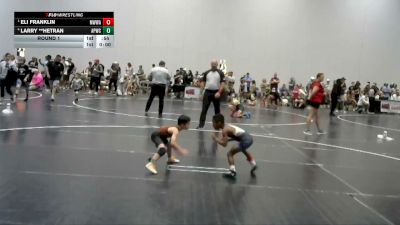 55 lbs Round 1 - Eli Franklin, Mighty Warriors Wrestling Acad vs Larry **Hetran, Angry Peach Wrestling Center
