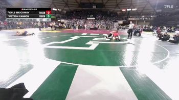 Boys 1B/2B 190 Cons. Round 5 - Kyle Brockway, Mossyrock vs Peyton Cannon, Pomeroy