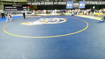 Boys 1A 150 lbs Semifinal - Myles Christen, Lakeside (Nine Mile Falls) vs Kingston Case, Hoquiam