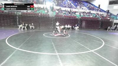 190 lbs Quarterfinal - Zane Morton, Union County vs Andy Brock, Pendleton