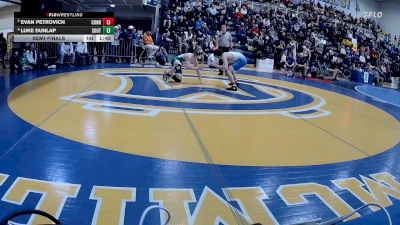 152 lbs Semifinal - Evan Petrovich, Connellsville vs Luke Dunlap, South Fayette