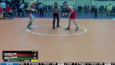 3 - 113 lbs Champ. Round 1 - Drew Turner, Brookville HS vs Tucker Cobb, Southampton