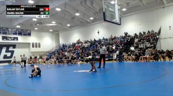 107 lbs Quarterfinals (8 Team) - Isabel Balkin, Oxford vs Bailah Taylor, Oak Grove High School