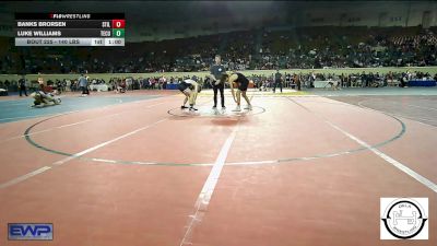 140 lbs Consi Of 8 #2 - Banks Brorsen, Stillwater Wrestling vs Luke Williams, Tecumseh