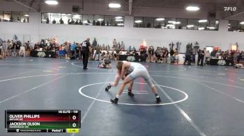 119 lbs Cons. Round 2 - Oliver Phillips, Baylor WC vs Jackson Olson, Hononegah WC