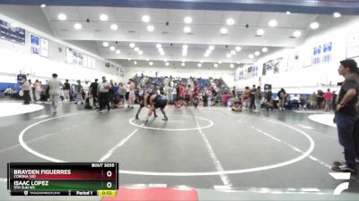 190 lbs Cons. Round 3 - Brayden Figuerres, Corona 100 vs Isaac Lopez, 5th Sun WC