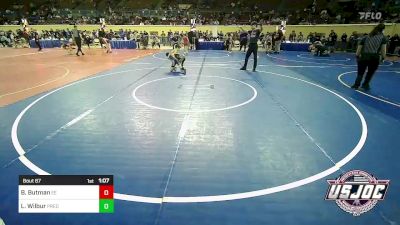 67 lbs Final - BrocLee Butman, Eierman Elite vs Landon Wilbur, Predator Wrestling