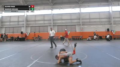 72 lbs Round 5 - Oliver Page, Valor Wrestling vs Markus Molina, Eastwood Eagle Wrestling Club