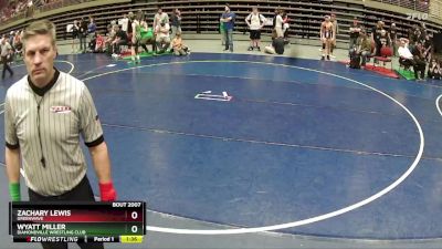 118 lbs Champ. Round 1 - Zachary Lewis, Greenwave vs Wyatt Miller, Diamondville Wrestling Club