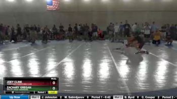 109 lbs Prelim - Joey Cline, Yorktown Wrestling Club vs Zachary Gregan, Walsh Jesuit Warriors