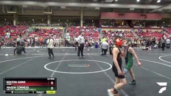 58 lbs Cons. Round 3 - Kolton Akins, CYWC vs Mason Cornejo, Ark City Takedown Wrestling Cl