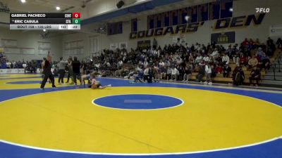 135 lbs Consi Of 8 #2 - Gabriel Pacheco, Central Union vs Eric Casula, Stillwater (OK)