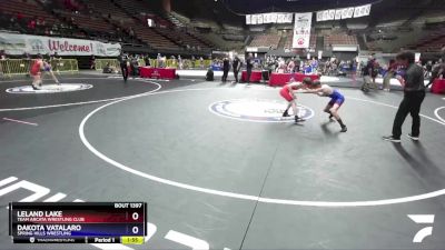 92 lbs 7th Place Match - Leland Lake, Team Arcata Wrestling Club vs Dakota Vatalaro, Spring Hills Wrestling