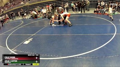 145 lbs Cons. Semi - Krue Carter, Shootbox vs Cruz Robb, Altamont Longhorns