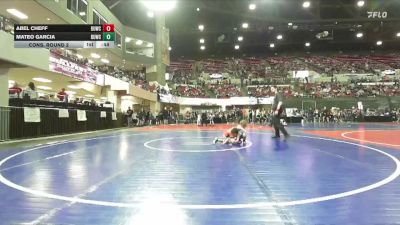 52 lbs Cons. Round 2 - Abel Cheff, Ronan Wrestling Club vs Mateo Garcia, Shepherd Wrestling Club