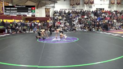 106 lbs 5th Place Match - Max Quarry, Notre Dame-Green Pond vs Niko Odiotti, Loyola Academy