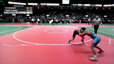 120 lbs Cons. Round 2 - Grady O`Brien, PBG1 vs Kyle Gibson, CPWA