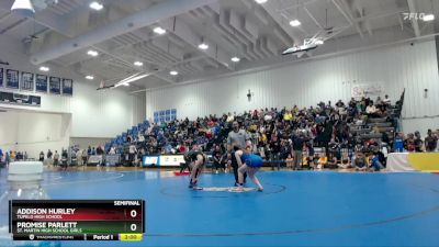 145 lbs Semifinal - Promise Parlett, St. Martin High School Girls vs Addison Hurley, Tupelo High School