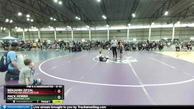 51-55 lbs Round 3 - Mack Morris, Hawk Wrestling Club vs Benjamin Zifzal, Mountain Man Wrestling Club