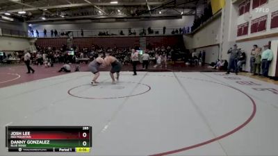 285 lbs Cons. Round 6 - Danny Gonzalez, Blue Ridge vs Josh Lee, Red Mountain