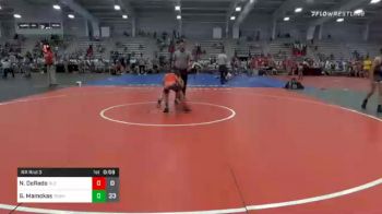 80 lbs Prelims - Nico DeRado, Roman Legion Wrestling Elem vs Georgie Mamokas, Young Guns White