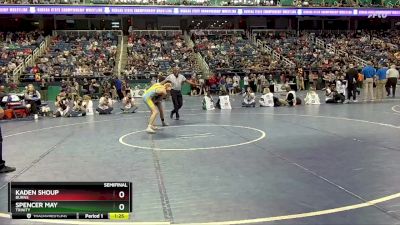 2A 120 lbs Semifinal - Kaden Shoup, Burns vs Spencer May, Trinity