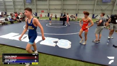 145 lbs Placement Matches (8 Team) - Colyn Finley, Team Alabama vs John Knight, West Virginia