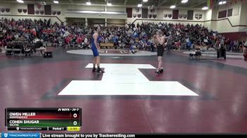 JV-7 lbs Quarterfinal - Owen Miller, Independence vs Cohen Shugar, Wilton