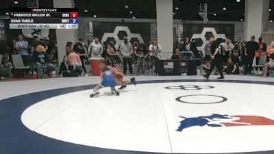 35 kg Cons. Quarters - Prentice Miller Jr., Bad Karma Wrestling Club vs Evan Thiele, MTC - MANTANONA TRAINING CENTER