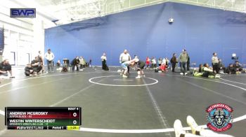 160 lbs Placement (4 Team) - Andrew McGrosky, Slyfox Black vs Westin Winterscheidt, OpenMats Wrestling Club