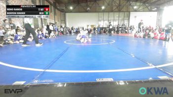 52 lbs Rr Rnd 1 - Reno Ramos, Team Tulsa NDT vs Boston Kinder, Mojo Mulisha 12u