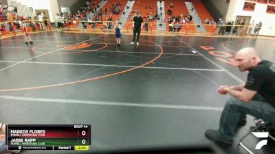 56-62 lbs Semifinal - Markos Flores, Powell Wrestling Club vs JaeBe Rapp, Powell Wrestling Club