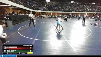 107 lbs Quarterfinal - Adison Glosser, Iowa vs Juliana Burds, DC Elite Wrestling