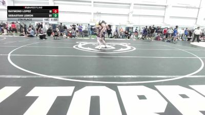 E-153 lbs 7th Place - Raymond Lopez, MI vs Sebastian Lemon, WV