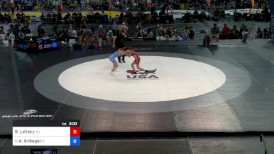 100 lbs Round Of 64 - Brooklyn Lafrenz, ND vs Ashlie Schlegel, FL