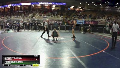 175 1A 7th Place Match - Anthony Dawson, Mount Dora vs Morgan Johnston, Hernando