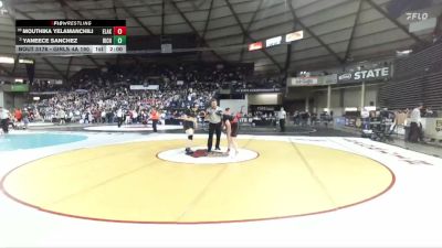 Girls 4A 190 lbs Champ. Round 1 - Yaneece Sanchez, Richland (Girls) vs Mouthika Yelamanchili, Eastlake (Girls)