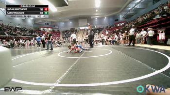 46 lbs Round Of 32 - Logan Matthews, Tiger Trained Wrestling vs Kase Williams, Raw Wrestling Club