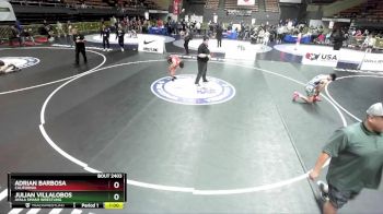 136 lbs Semifinal - Julian Villalobos, Ayala Smash Wrestling vs Adrian Barbosa, California